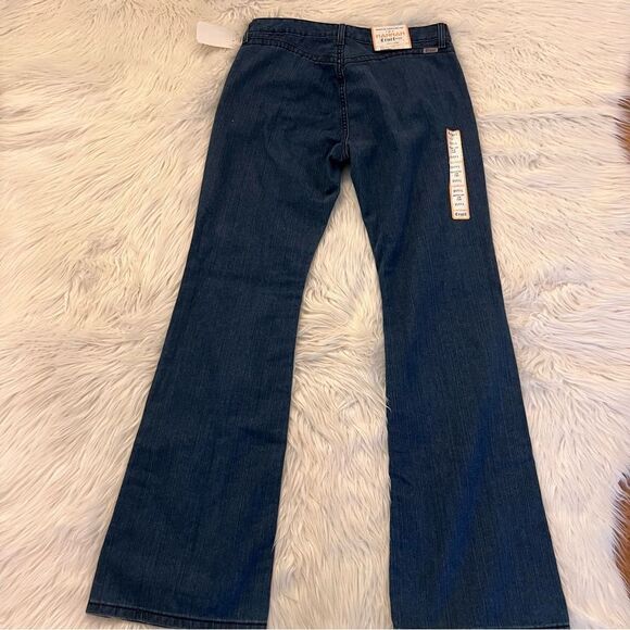 NWT Cruel Denim® 31 Long Hannah Flare Jeans Blue Denim Western Snap Bottom - Picture 7 of 10
